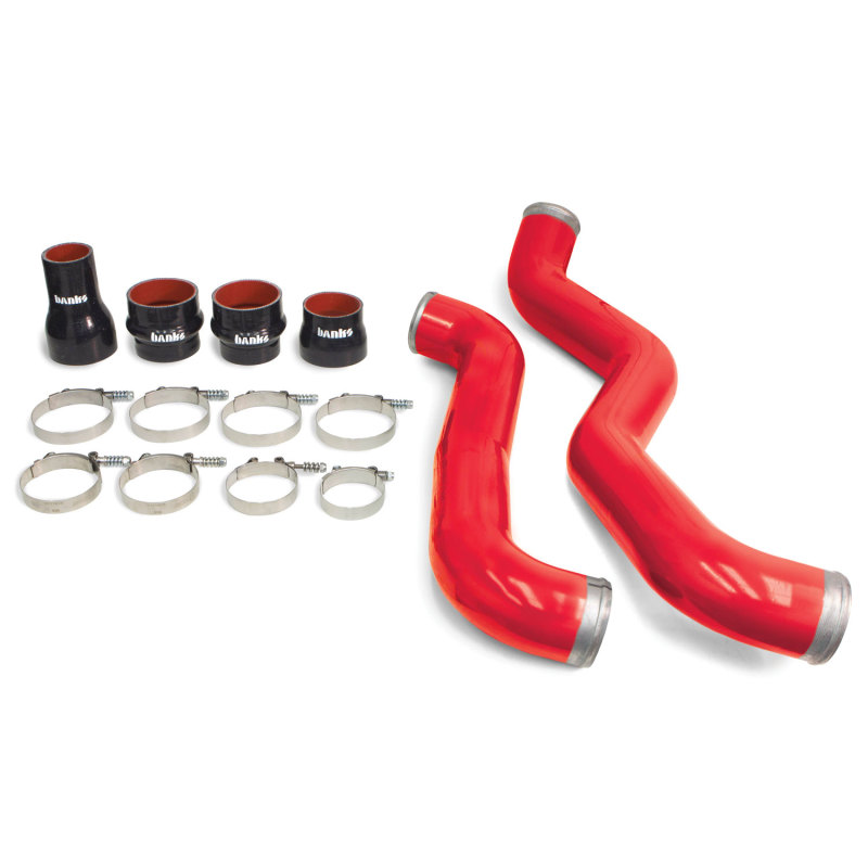 GMC 3500HD Boost Tube Upgrade Kit - Banks Power - Set with Silicone Couplers - Red - `11-`16